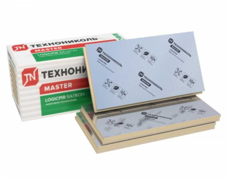 Утеплитель Технониколь LOGICPIR Балкон Ф/Ф Г4 30х600х1200