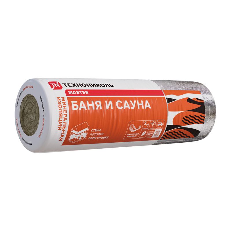 Утеплитель ТЕXНОНИКОЛЬ Баня и сауна, 12500х1200х50
