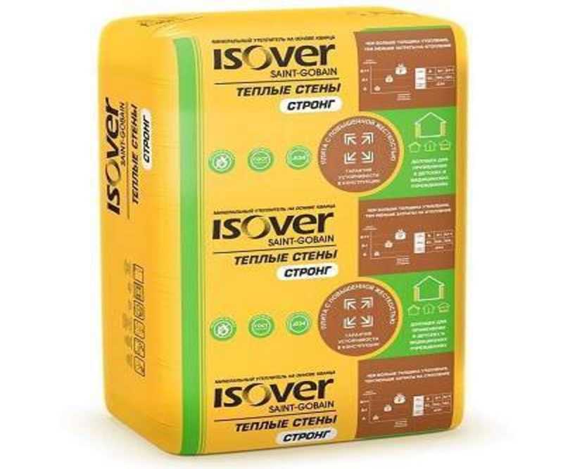 Утеплитель Isover Теплые Стены Стронг 50х610х1000